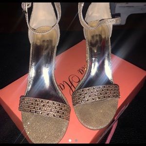 gold heels
